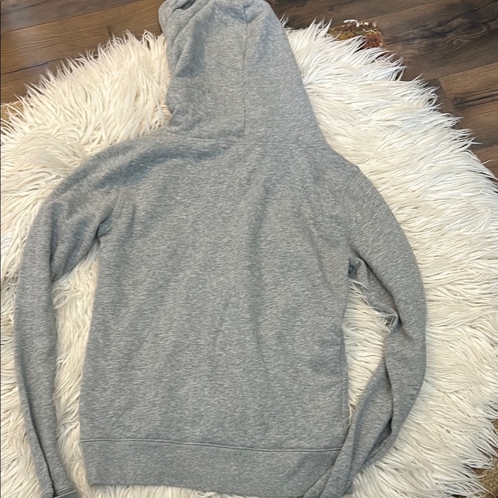 PINK XS Victoria's Secret Gray and White Zip Up hooded sweatshirt - Picture 4 of 4